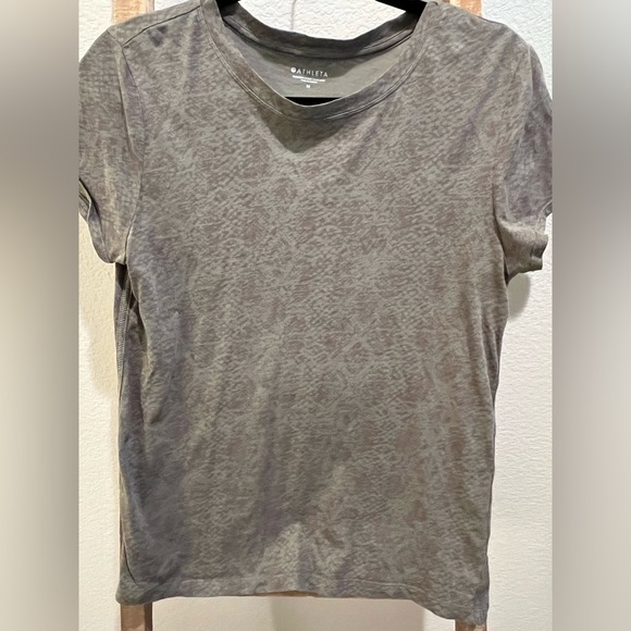 Athleta Textured Gray Tee - Picture 1 of 3